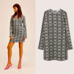 MANGO PRINTED RETRO DRESS 👗